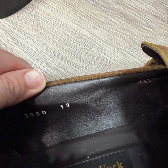 To Boot New York Adam Derrick Mens Brown Suede Penny Loafers Italy 1890 Size 13 main image 7